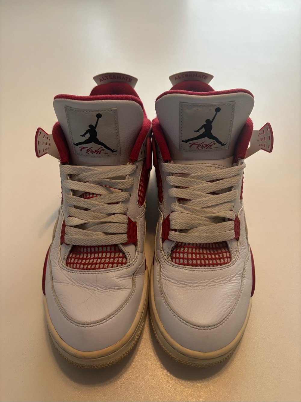 Jordan 4 alternate 89 2016 red and white size 11 authentic sneakers